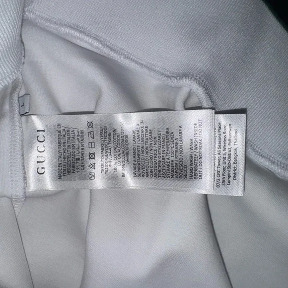 Gucci White Cotton Piqué Sweatshirt